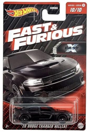 Hot Wheels Dodge Charger Hellcat 2020 1:64 Negro miniatura 1