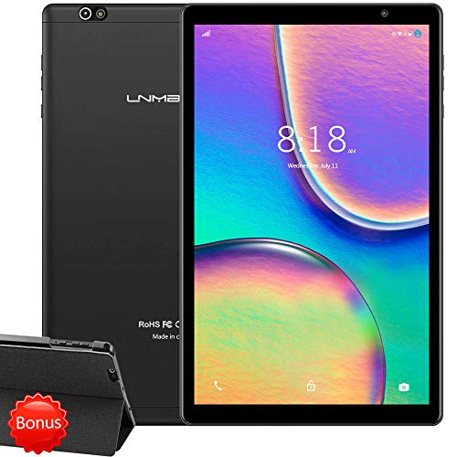 Tablet 10 Pulgadas LNMBBS P30 Android 10.0 5G Wi-Fi Tableta de Procesador Octa-Core, 64GB ROM y 4GB RAM Tablet PC con Tarjeta Sim y Wi-Fi, 13MP y 5MP Cámara, Pantalla HD IPS de 1920*1200, GPS (Negro)