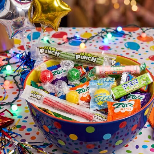 Image of Sour Candy Variety Pack, 2 Pound Sour Candy Mix, Individually Wrapped Bulk Candies, Party Mix Assortment, Pinata Stuffers, Candies For Goodie Bags