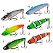 Grebest Fishing Lures,10g/6cm Mini Hard Bait Vivid Bright Color Simulation Fish Skin Trembling Lure Fishing Accessory for Fishing Lovers Bass Trout Fishing 4 One Size