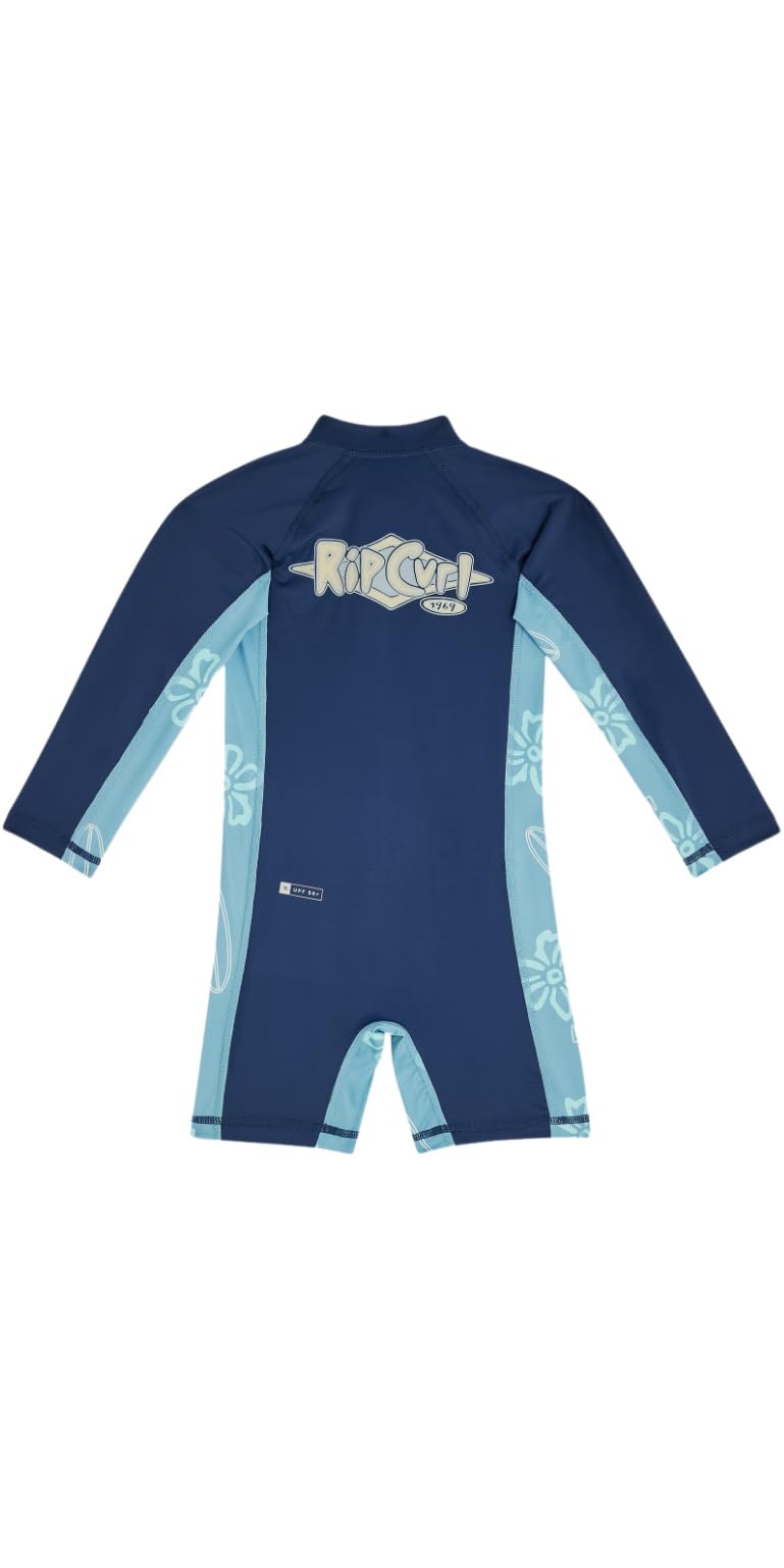 Rip Curl 2026 Enfants Ride Le Gilet en à Manches Longues Wave UPF 129TRV - Light Navy