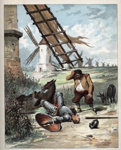 Affiche Don Quichotte par Jules David 58x90cm sans cadre decoration murale salon