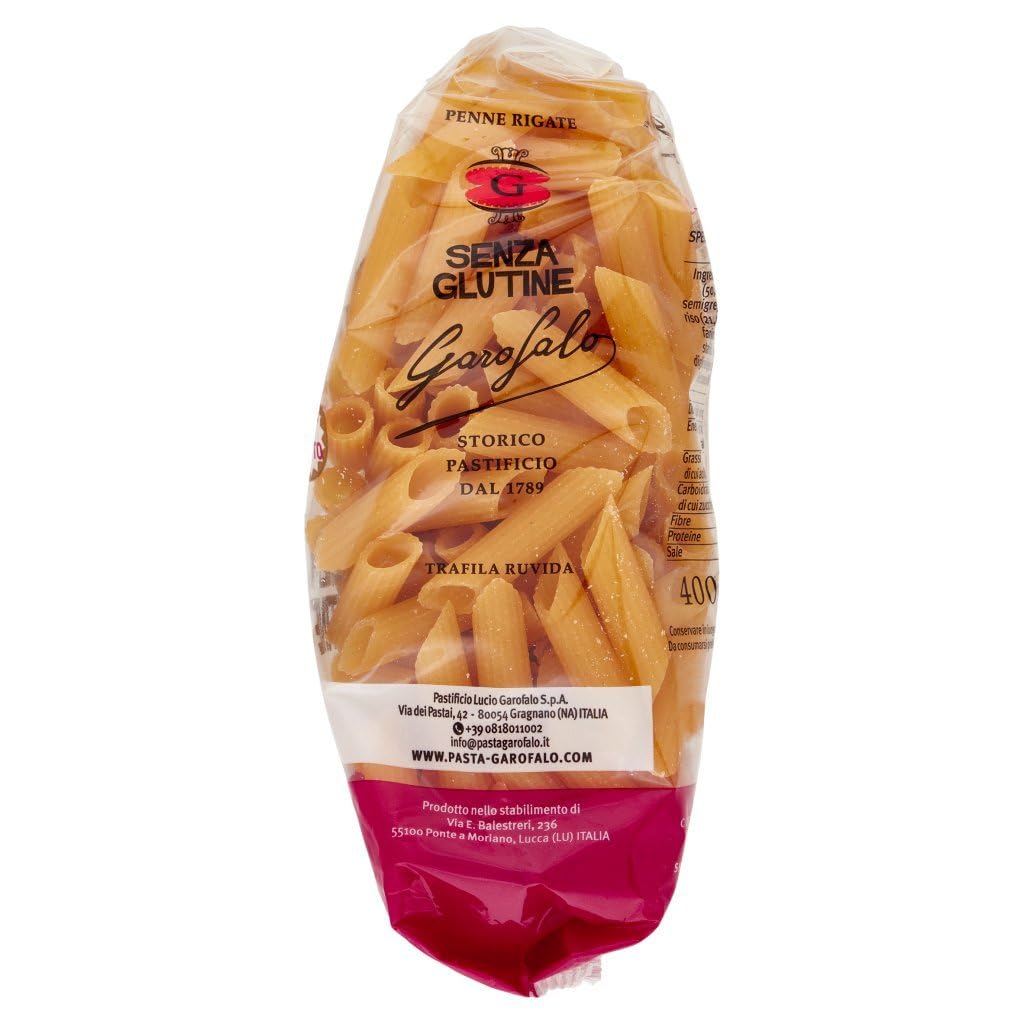 Italian Gourmet Penne Rigate pâtes sans gluten 20 x 400g