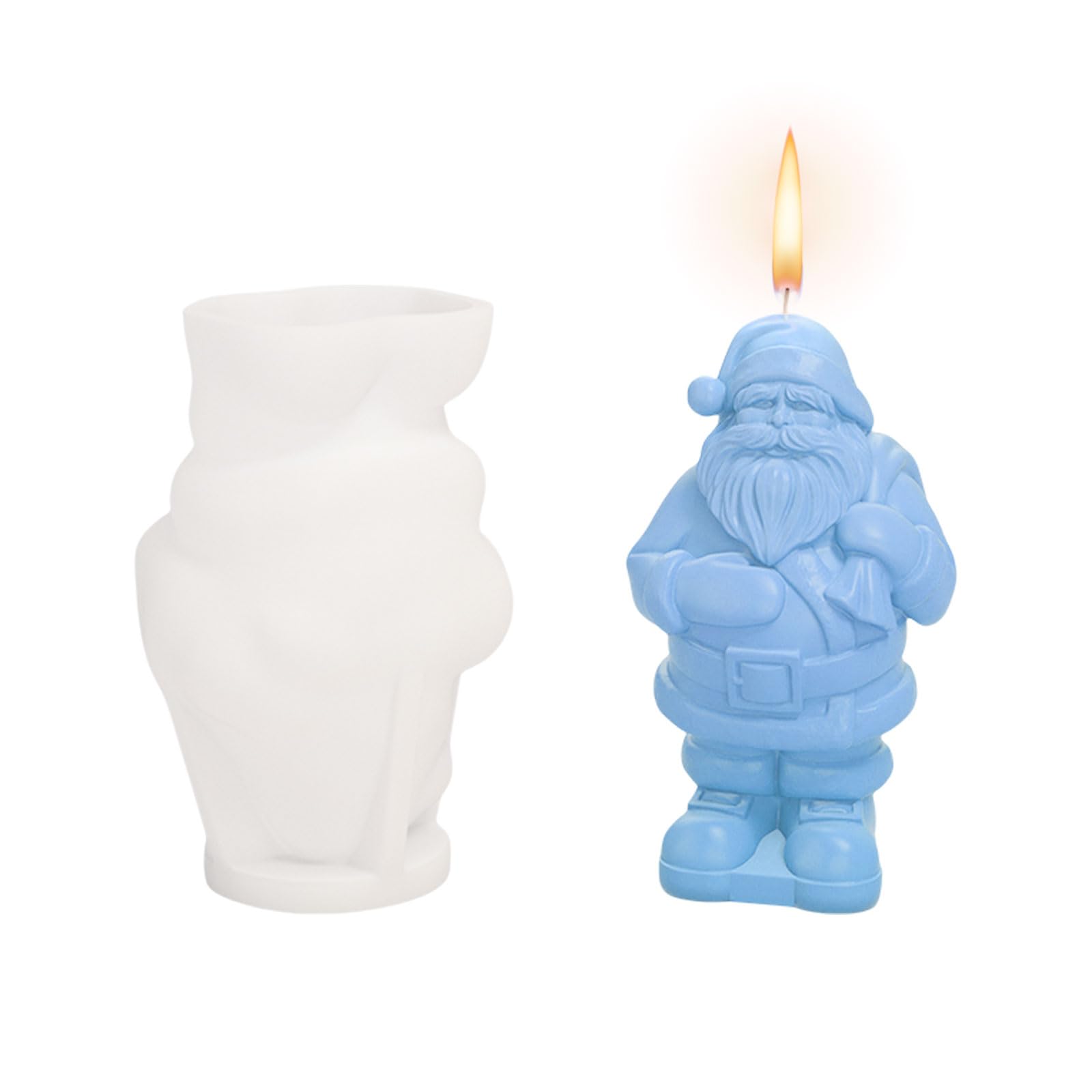 3D Santa Claus Candle Moulds
