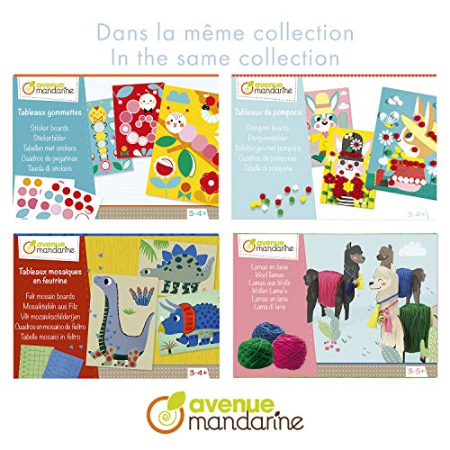 Avenue Mandarine KC123C - Kreativset mit 5 Khampelmänner zum Bauen, 11,5x0,5x21,5 cm, Insekten