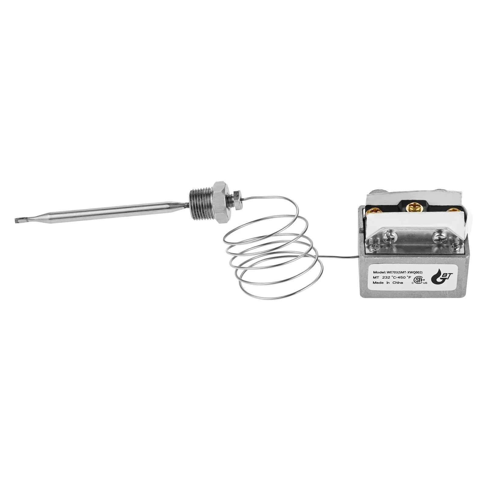Termostato de Seguridad de límite Alto de 3/8" for freidora, Repuesto for freidora a Gas 1177, termostato de Corte de Seguridad de límite Alto, freidora 232 ℃ /450 ℉