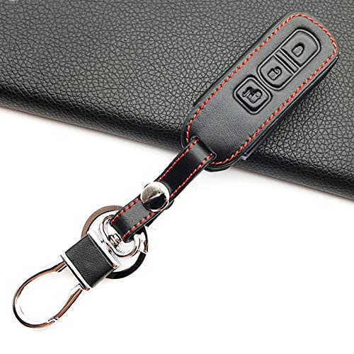 【IKT】ホンダ車用 革製 スマートキーケース ブラック 3ボタン ブラック/NBOX/NBOXカスタム/NBOXプラス/エヌボックス/エヌボックスカスタム/エヌボックスプラス/など 専用設計でピッタリ!傷防止に最適!本田・HONDA車用(HL-013BK