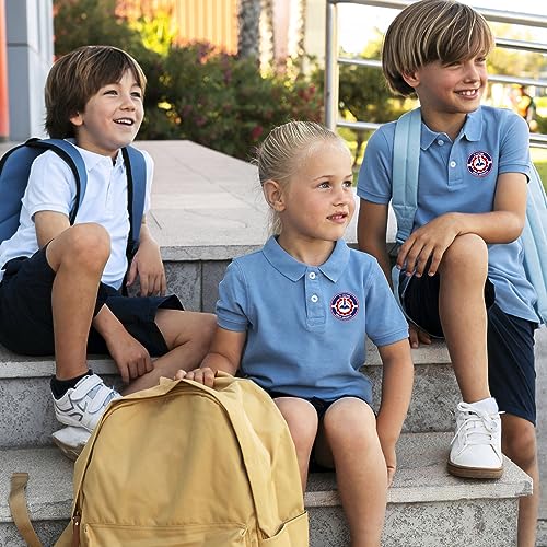 lepni.me School Uniform with Name for Kids | Custom Logo or Image Print | Personalized Premium Boys or Girls Polo Shirt3