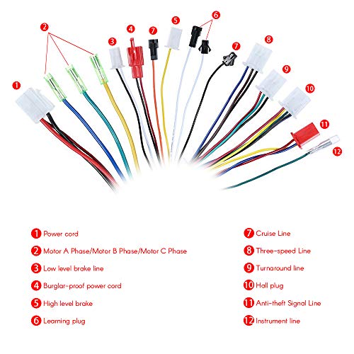 Yorten 36V-48V 350W bicicleta elétrica E-bike Scooter DC controlador de velocidade regulador sem esc