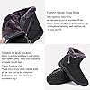 Maxome Womens Winter Snow Boots Ladies Waterproof Fur Lined Ankle Walking Boots Womens Warm Shoes Side Zipper Lightweight Outdoor Anti-Slip Girls Booties Black #5