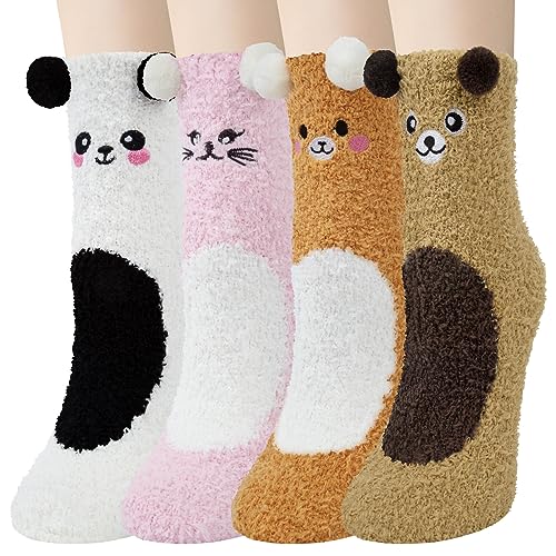 YSense Snug Kuschelsocken Damen Flauschige Kuschel Socken...