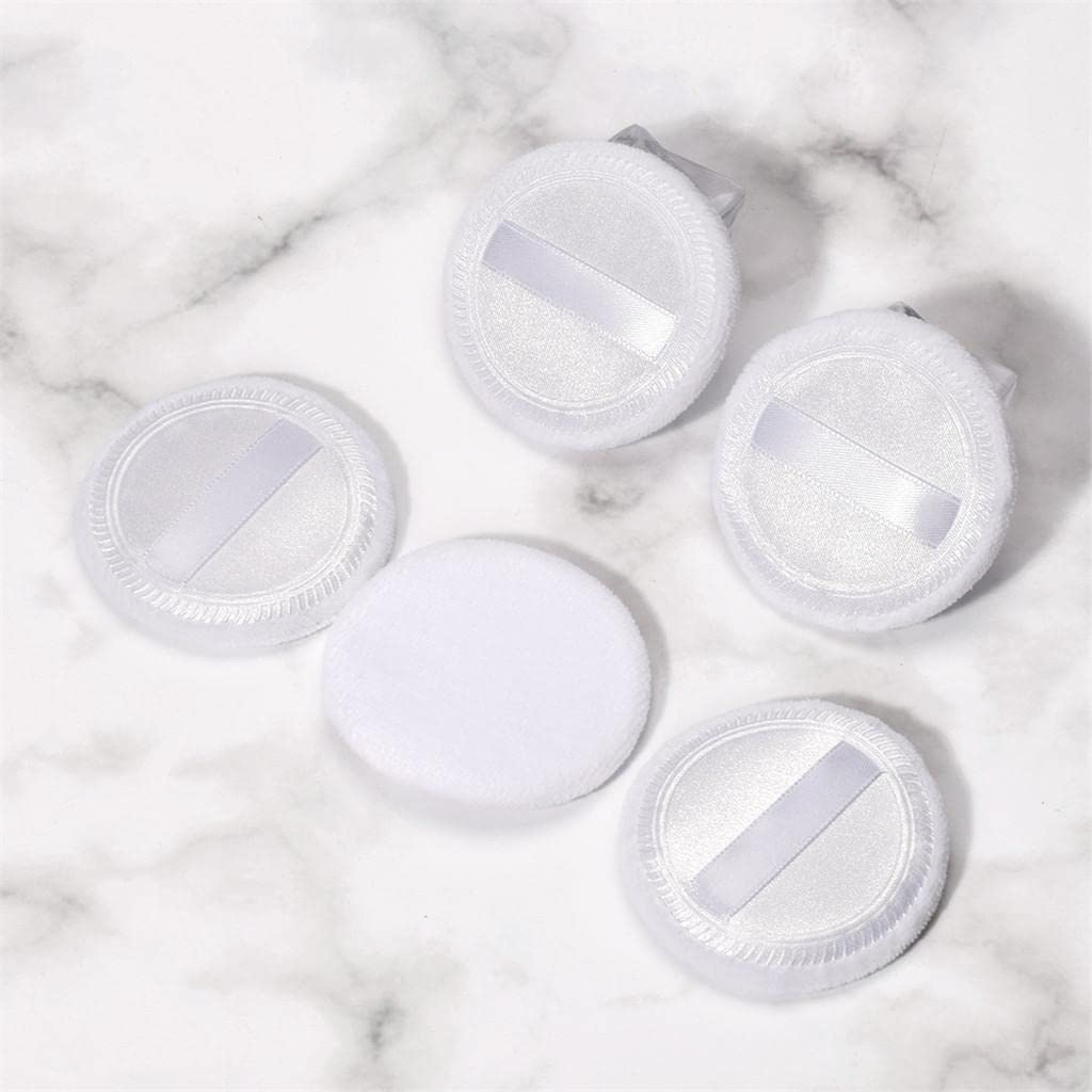 10Pcs Cotton Makeup Powder Puff with Strap Blush Loose Powder Blending Puff | Health & Beauty | Makeup | Makeup Tools & Accessories | Sponges Applicators & Cotton-image-12