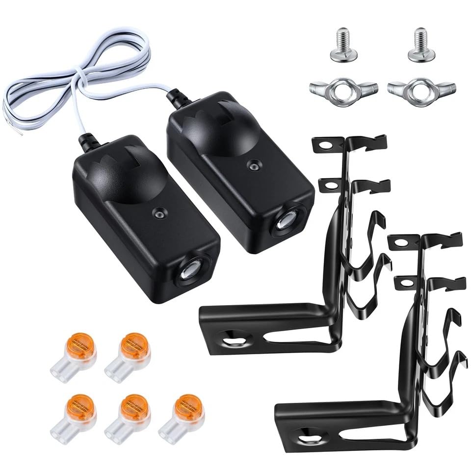 41A5034 Garage Door Sensor with Brackets for Chamberlain LiftMaster | Safety Sensor Kit Compatible with Craftsman openers, Replaces G801CB-P, 2610459, 012381050345, 801CB, 41A5266-1, 041-0136