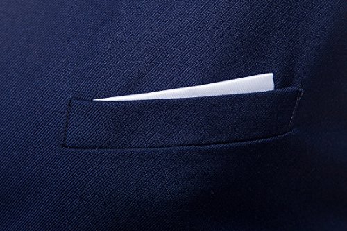 Lu's Chic Men's V Neck Suit Vest Sleeveless Slim Fit Waistcoat Formal Business Formal Top3