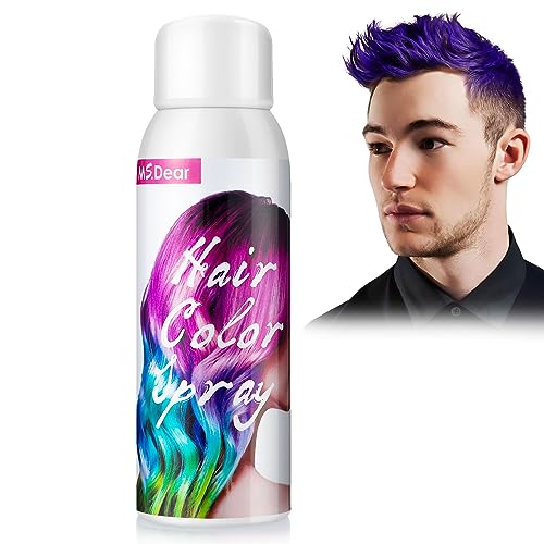Spray de Coloración Temporal Morado para Niños y Adultos, Tinte Lavable en Spray para Accesorios...