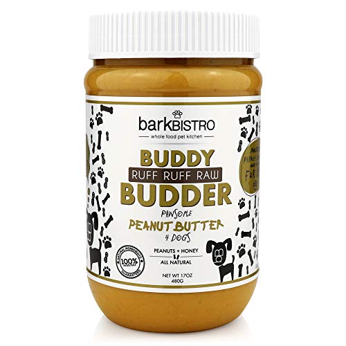BUDDY BUDDER Bark Bistro Company, Ruff Ruff Raw, 100% Natural Dog Peanut Butter