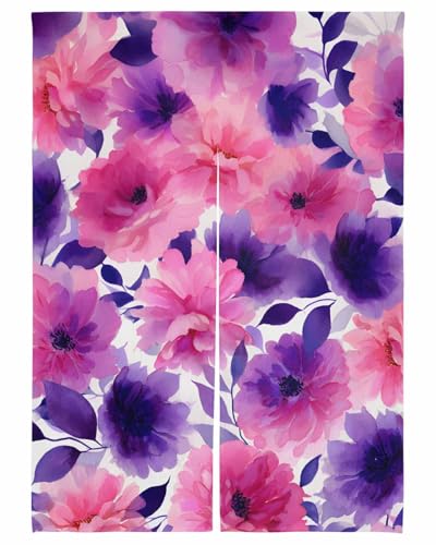 �t�̉ԕ� �̂�� �s���N���̖쐶�̉ԐA���̗t ���� �ډB�� UV �g���J�[�e�� �k�� �d�؂� �a�� �L�b�` ���r���O �o����� ���� �Ԏd�؂� �Q�� ��75×��150cm