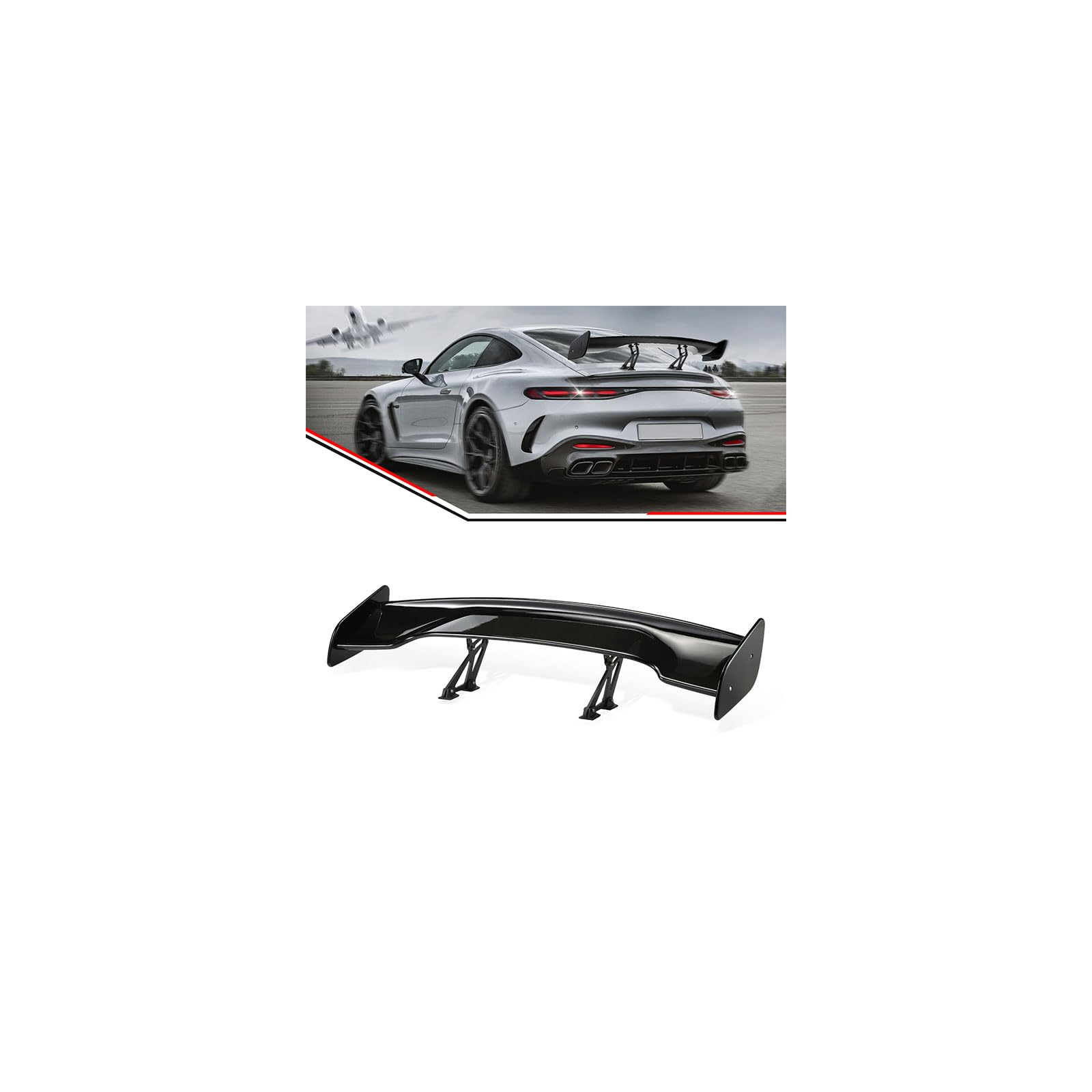 BINB ROAD 57 Inch Car Rear GT Wing Spoiler