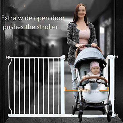 Pet Playpens Safety Gate, One-Hand Operation Easy-Close Extra-Wide Pet Gate for Stairs Door Hallway Staircase-Balusters/81-82.99Cm
