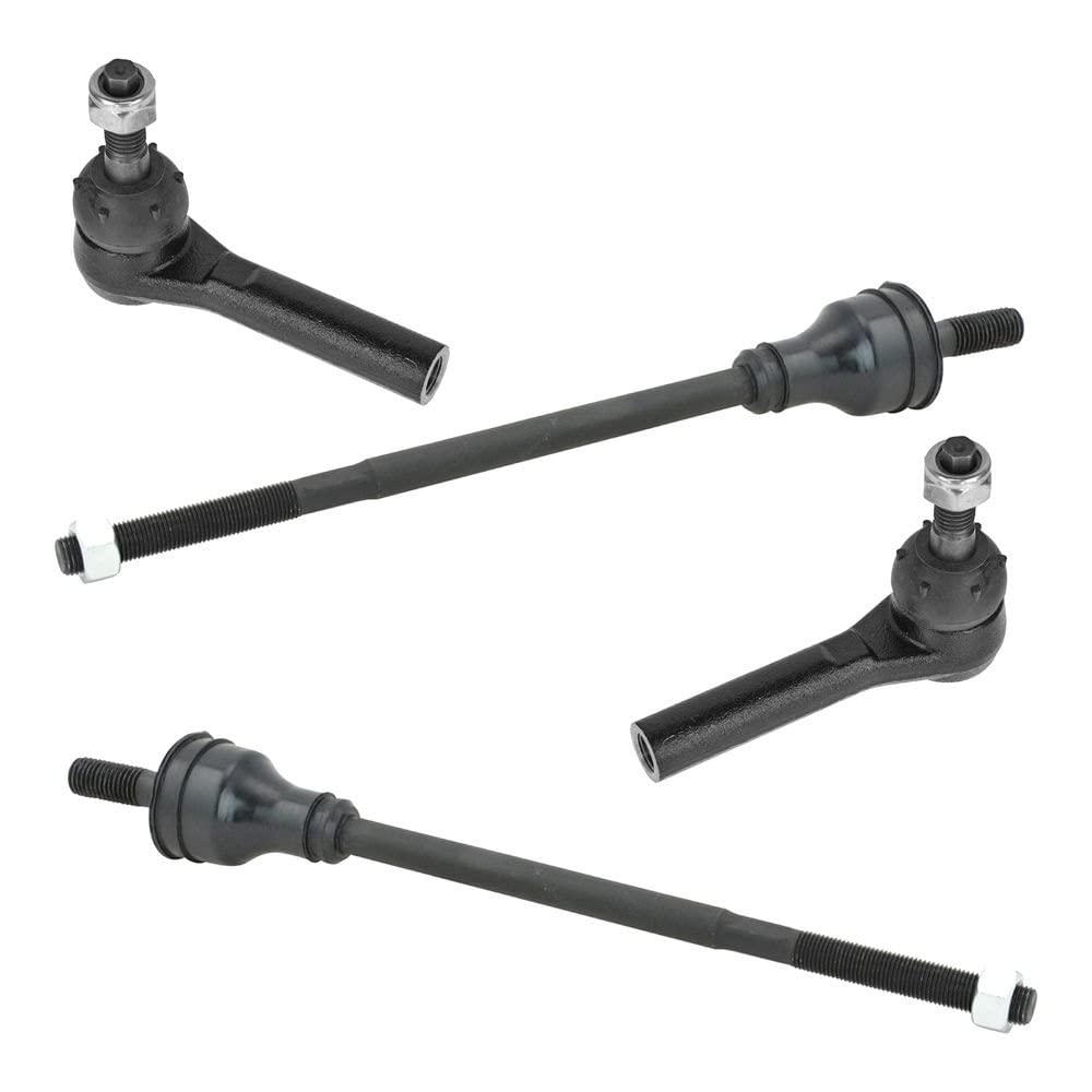 4 Piece Kit Inner Outer Tie Rod End LH RH for Chevy Express 2500 Van Express 3500 Van GMC Savana 2500 Van Savana 3500 Van