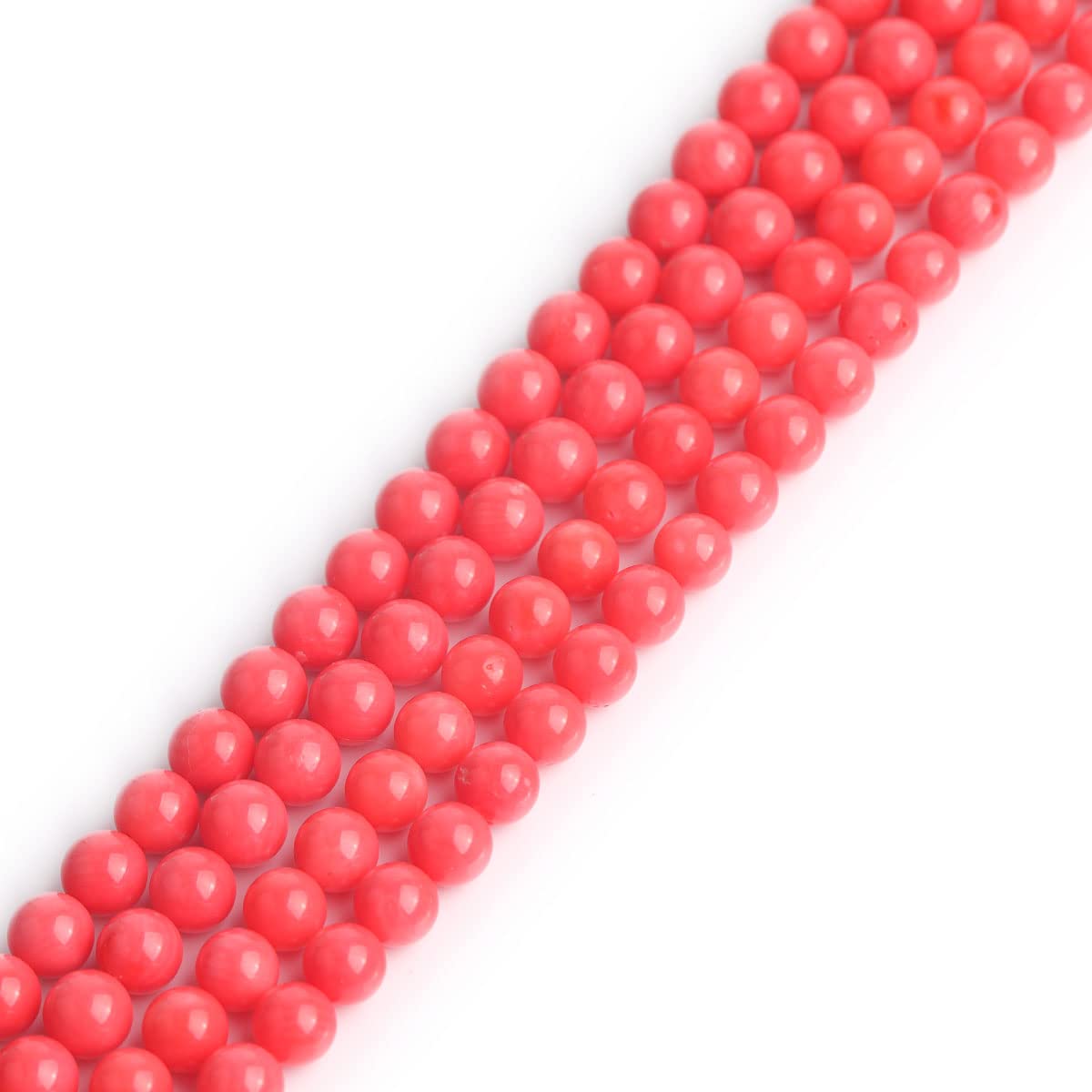 Gem-Inside Create Your Own Fashion Girls 5Mm Pink Coral Sweet & Happy 'S Store 5Mm Round Gemstone Pink Coral Beads Strand 15 Inch Jewellery Making Beads