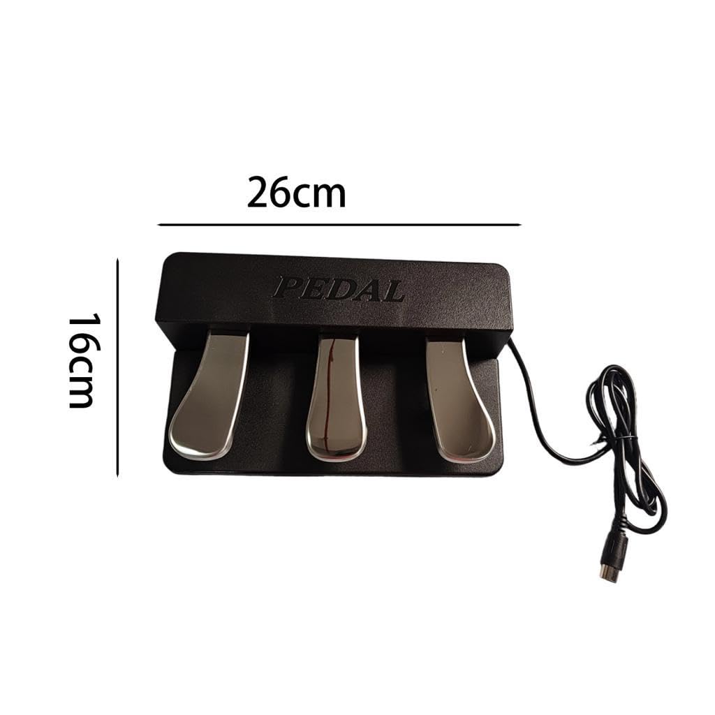 3 Unità di ricambio per pedaliera portatile professionale Accessori per strumenti musicali per pianoforti elettrici Tastiere