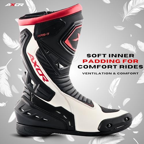 Image of Axor Slipstream PRO Riding Boots Black White Red UK10