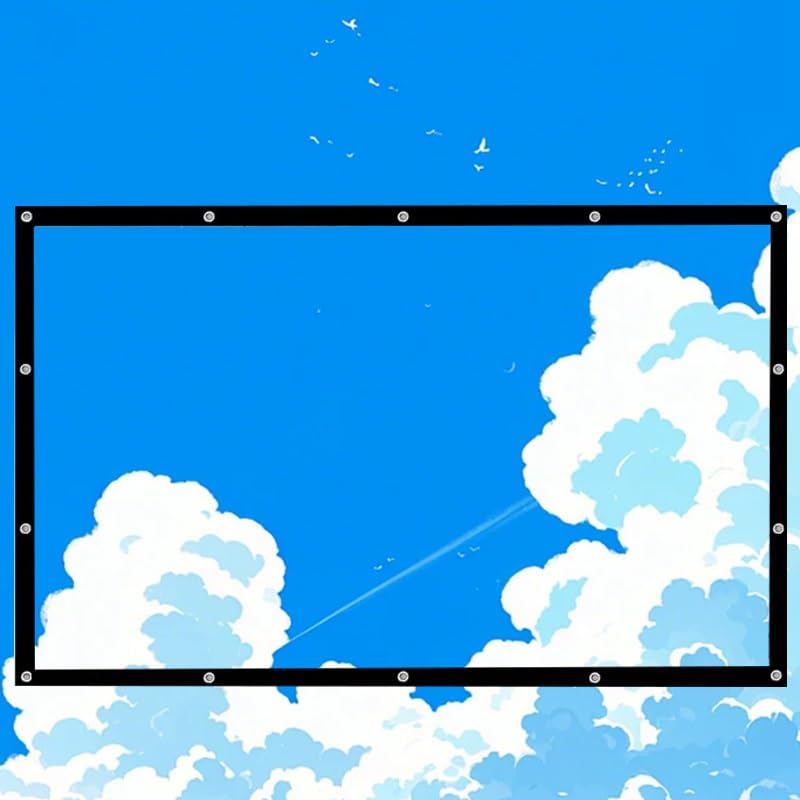 Pantalla de proyector portátil 200 pulg 4:3 plegable