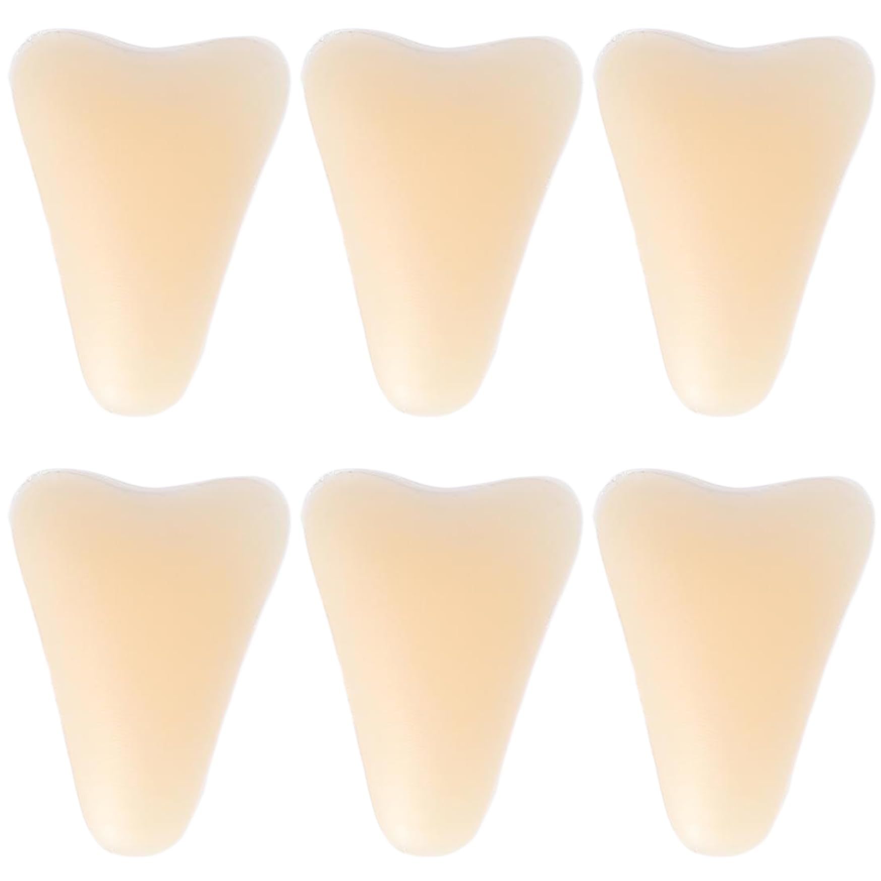 Pastoralist Unisex Assorted Color Anti Camel Toe Underwear, 6Pcs Camel Toe Concealer, Silicone Insert Large Seamless Anti Underwear Guard, Portable And Reusable Cameltoe Pad For Women