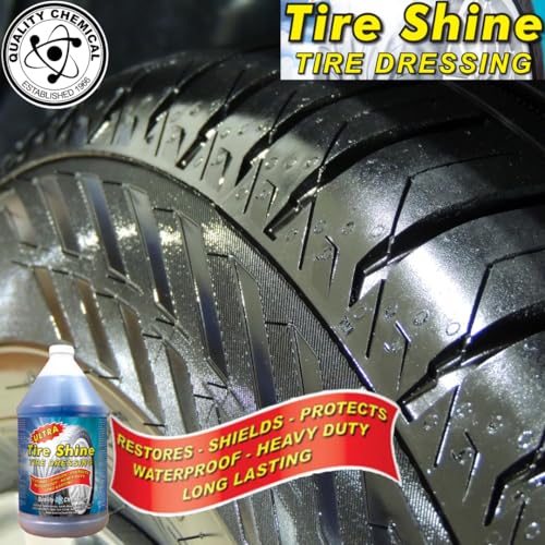 Quality Chemical Ultra Tire Shine Solvent-Based Tire Dressing - Best Tire Shine - Cover All Tire Shine for an Extreme Tire Shine - 5 Gallon Pail - 640 oz (Pack of 1)