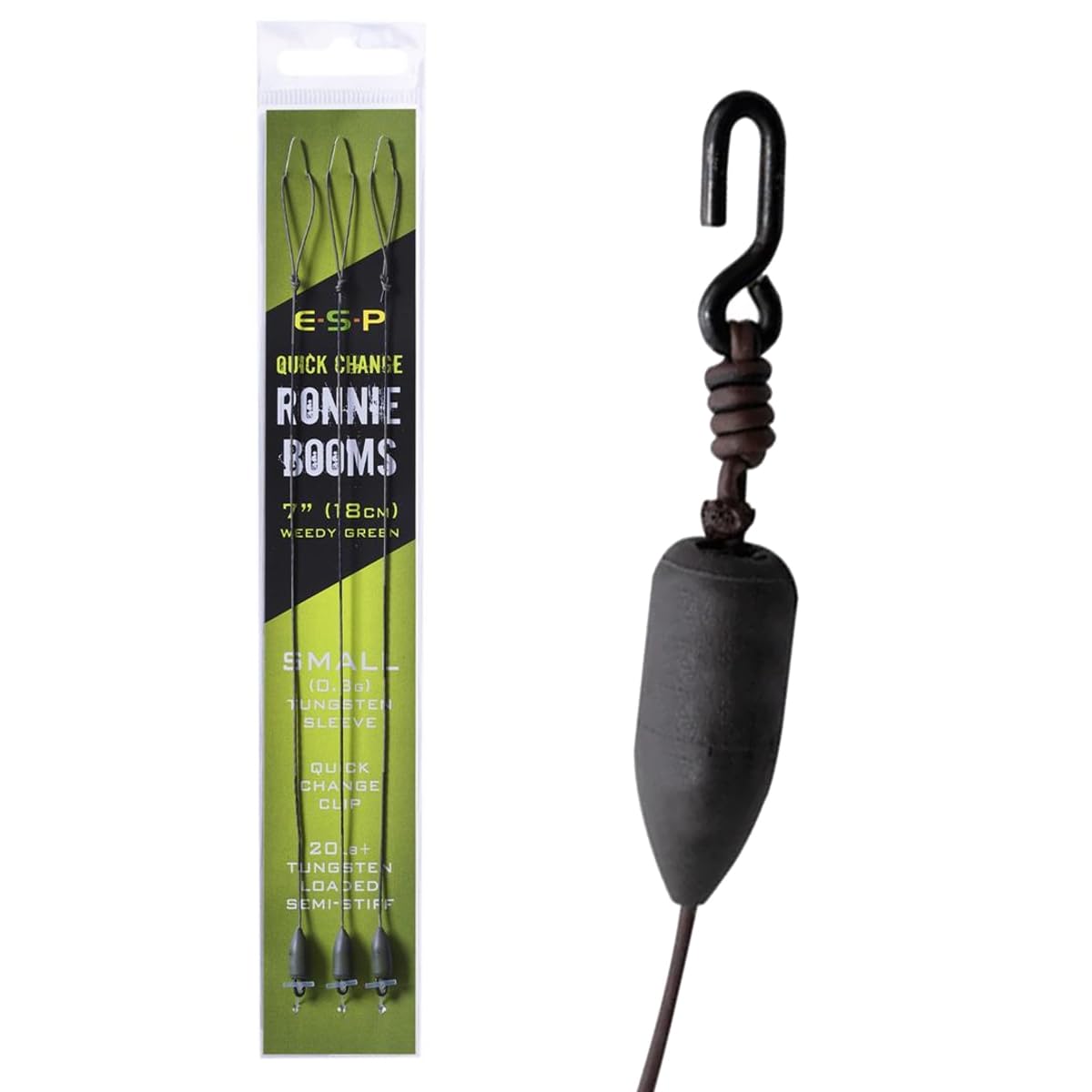 ESP Quick Change Ronnie Booms: Weedy Green Small 0.3g