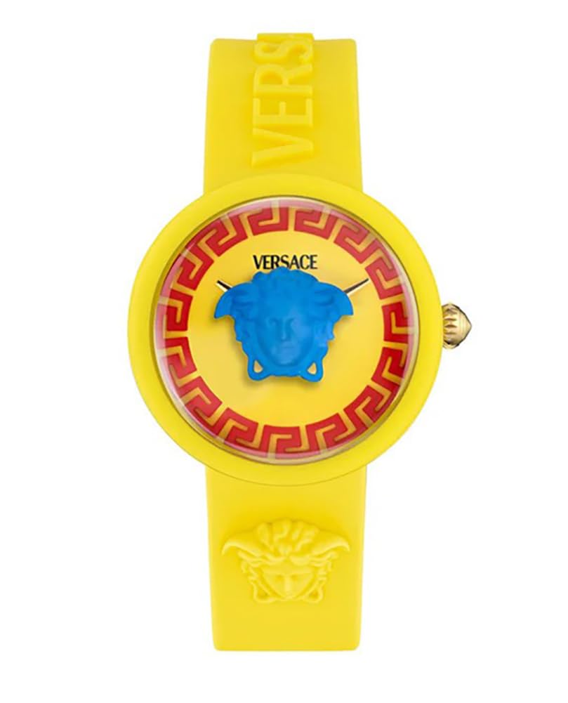 Versace Unisex Kid's Analogue Swiss Quartz Watch with Silicone Strap VE9200425