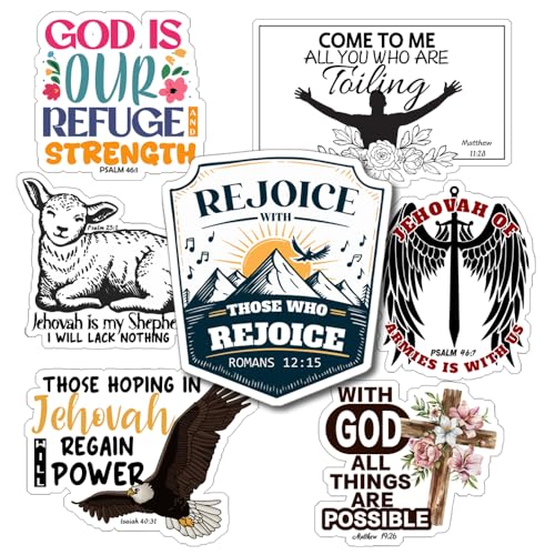 Magictodoor JW.ORG Stickers Pack - Multi-Surface Vinyl Decals for Scrapbooking, Electronics, Auto Bumper, Fan Party Gift & Waterproof Durable Adhesive