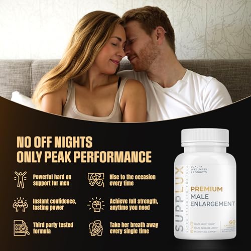 premium male eniargement - powerful erect pills for men w fast acting blood flow to gain length amp girth  stamina  9 research backed ingredients for maie performance amp circulation - 60 capsules