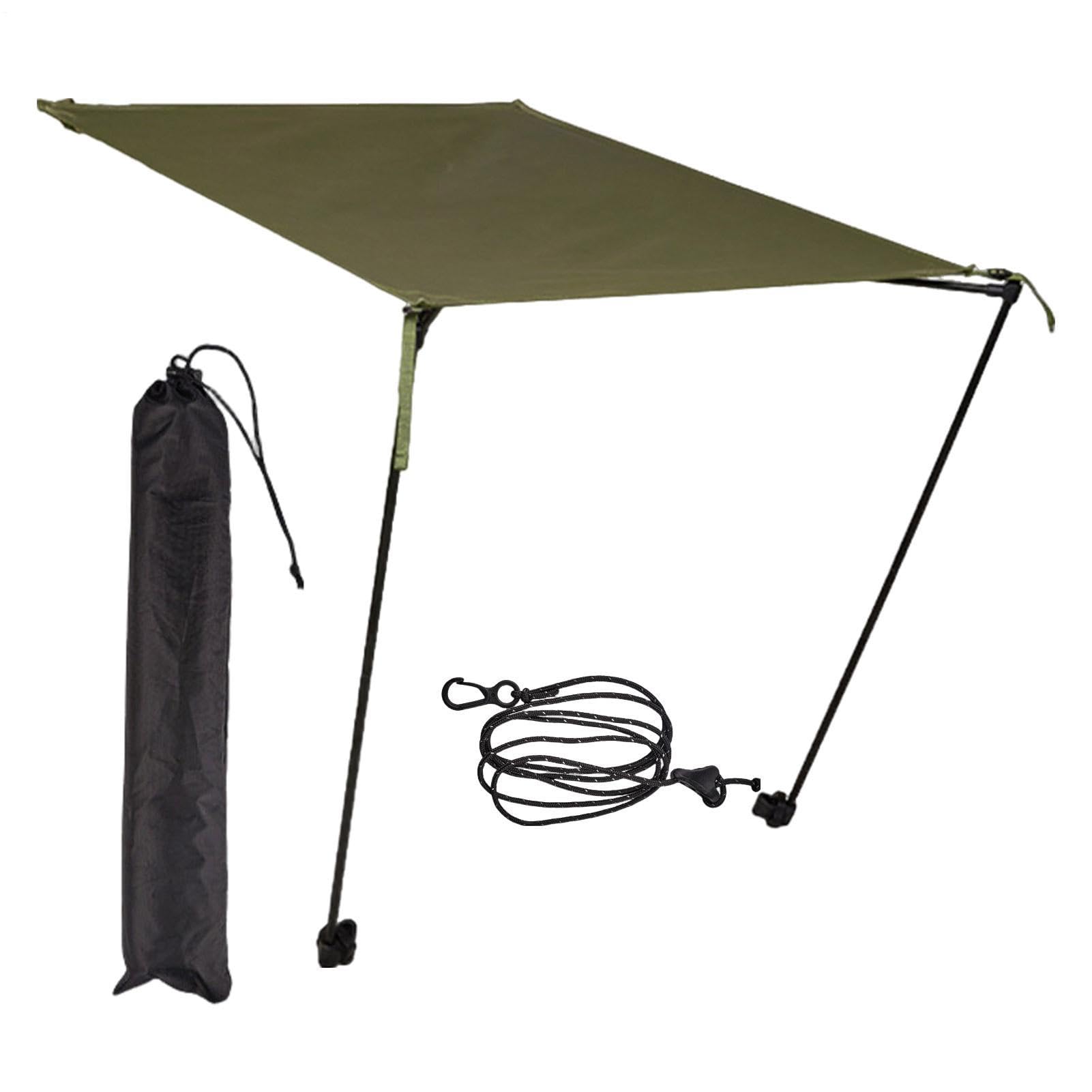 Ombrellone per sedia con morsetto regolabile, portatile, da spiaggia | da viaggio, retrattile, tenda leggera da terrazza, accessorio da spiaggia per campeggio, pesca, escursionismo, viaggi, picnic