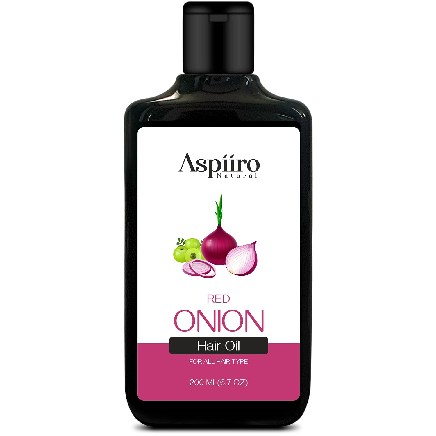Aspiiro Natural Onion Hair Oil For Hair Growth - 200 ml | Onion Oil for Hair Growth for Women & Man | Organic and Natural Hair Oil
