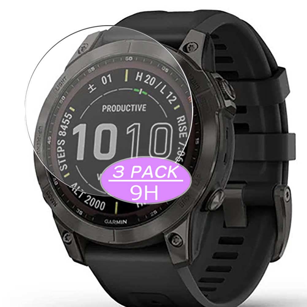 Amazon | 3枚 VacFun ガラスフィルム ， ガーミン GARMIN fenix 7