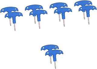 INOOMP 10 Pcs Golf Wrench Club Tool Golfs Wrench Torque Wrench Blue Accessories Golf Tool Outdoor Tools Golfs Club Wrench Small Wrench t-Shaped Wrench Simple Style t25 Plastic Repair Tool