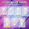 Red-Light-Therapy-for-Face, 7-1 Colors Led Face Mask Light Therapy, Facial Skin Care Mask, Birthday, Christmas, Mothers Day, Valentines Day Gifts for Her Women Mom Best Friend Wife Teacher (White) #2