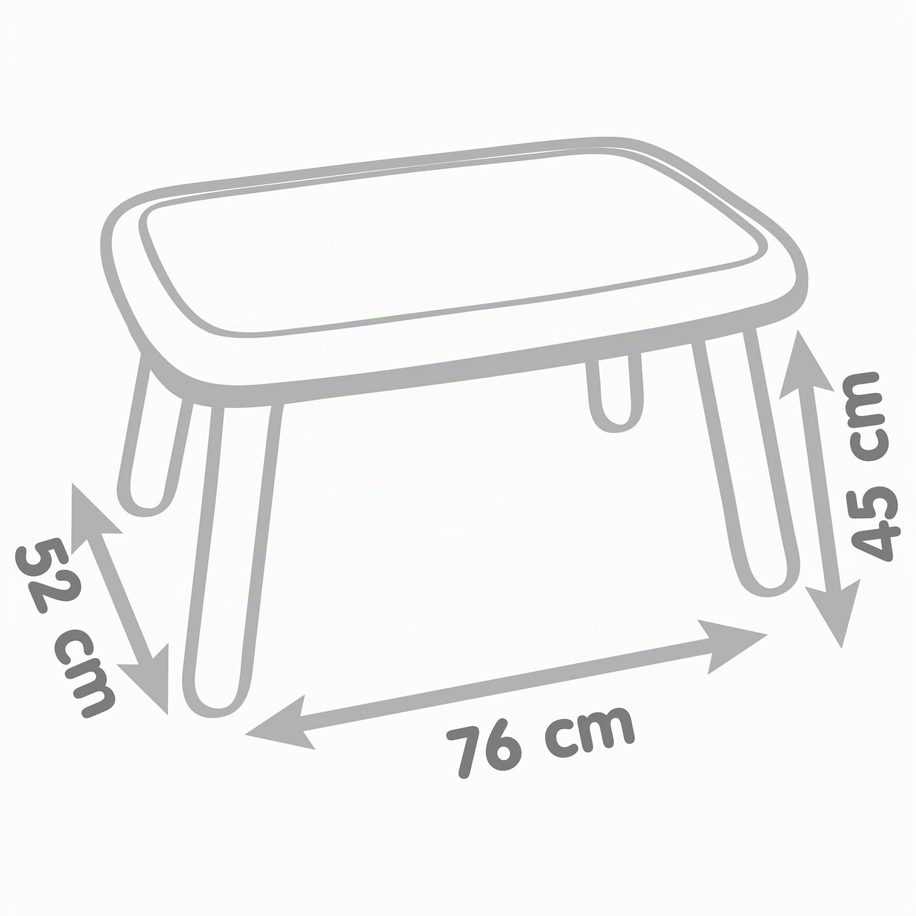 Smoby - Kid Table - Mobilier pour Enfant - Dès 18 Mois - Intérieur et Extérieur - 880406 Vert/Beige