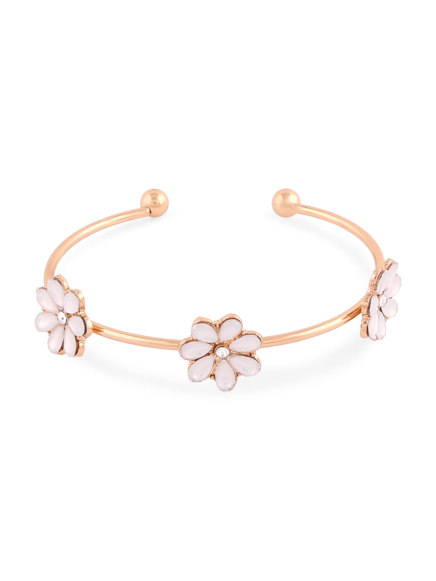 See full amazon price history chart for ZAVERI PEARLS Gold Tone Contemporary Style Flowers Cuff Bracelet For Women-ZPFK14807 ZAVERI PEARLS Gold Tone Contemporary Style Flowers Cuff Bracelet For Women-ZPFK14807 (B0BDLBMGDJ) Amazon Price History, Amazon Price Tracker