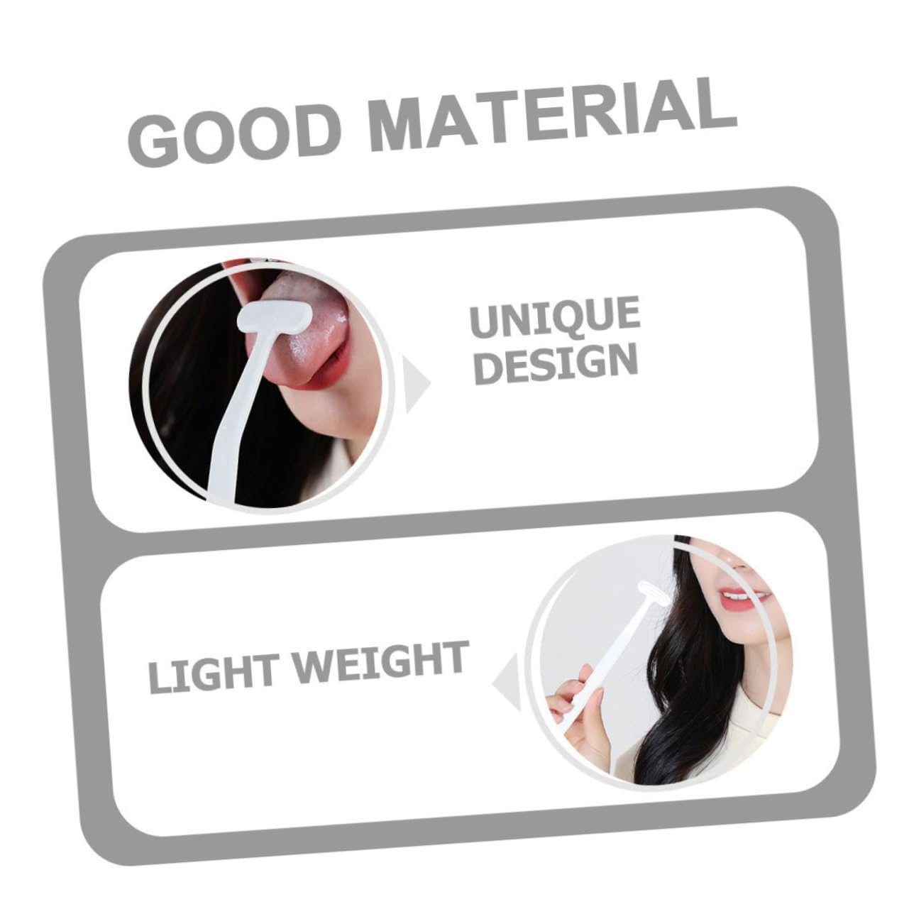 Beavorty Boys and Girls Set Scraper for Baby Boys and Girls Adults Reusable Cleaning Brush for Bad Breath