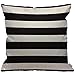 HGOD DESIGNS Housses de Coussin Noir Blanc Rayé Taies d'oreillers Maison Décoration Pour Hommes Femmes Garçon Fille Chambre Salon Canapé Voiture Coussins Oreillers 45 x 45 cm