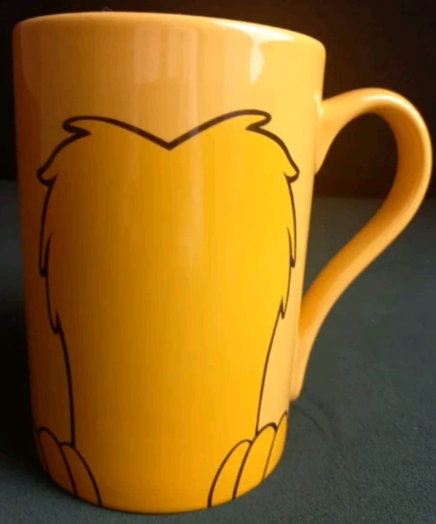 Disney Exclusive Lion King Simba Body Tall Yellow Stainless Steel 350ml Tall Mug