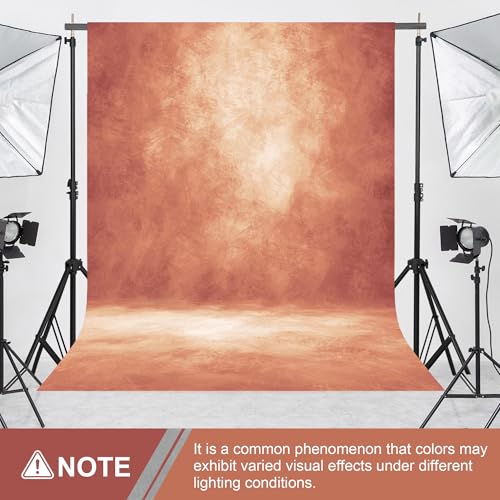 Image of Abstract Photography Backdrop for Photoshoot 8x10ft,Brick Red,No Stand