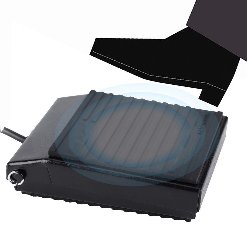 Sustain-Pedal für Keyboard, WTB004 Universelles Klavierpedal Geräuscharmes Halbpiedal Pianoaccessoire Polarisierbarer Schalter Pedal für Klavier und elektronisches Keyboard