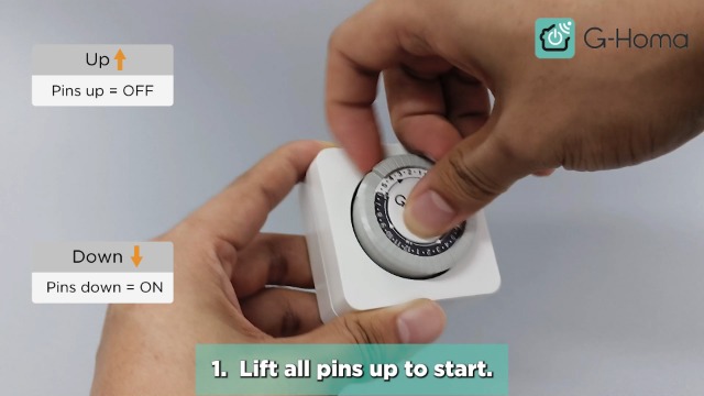 G-Homa Timers for Electrical Outlets,24 Hour Indoor Plug-in
