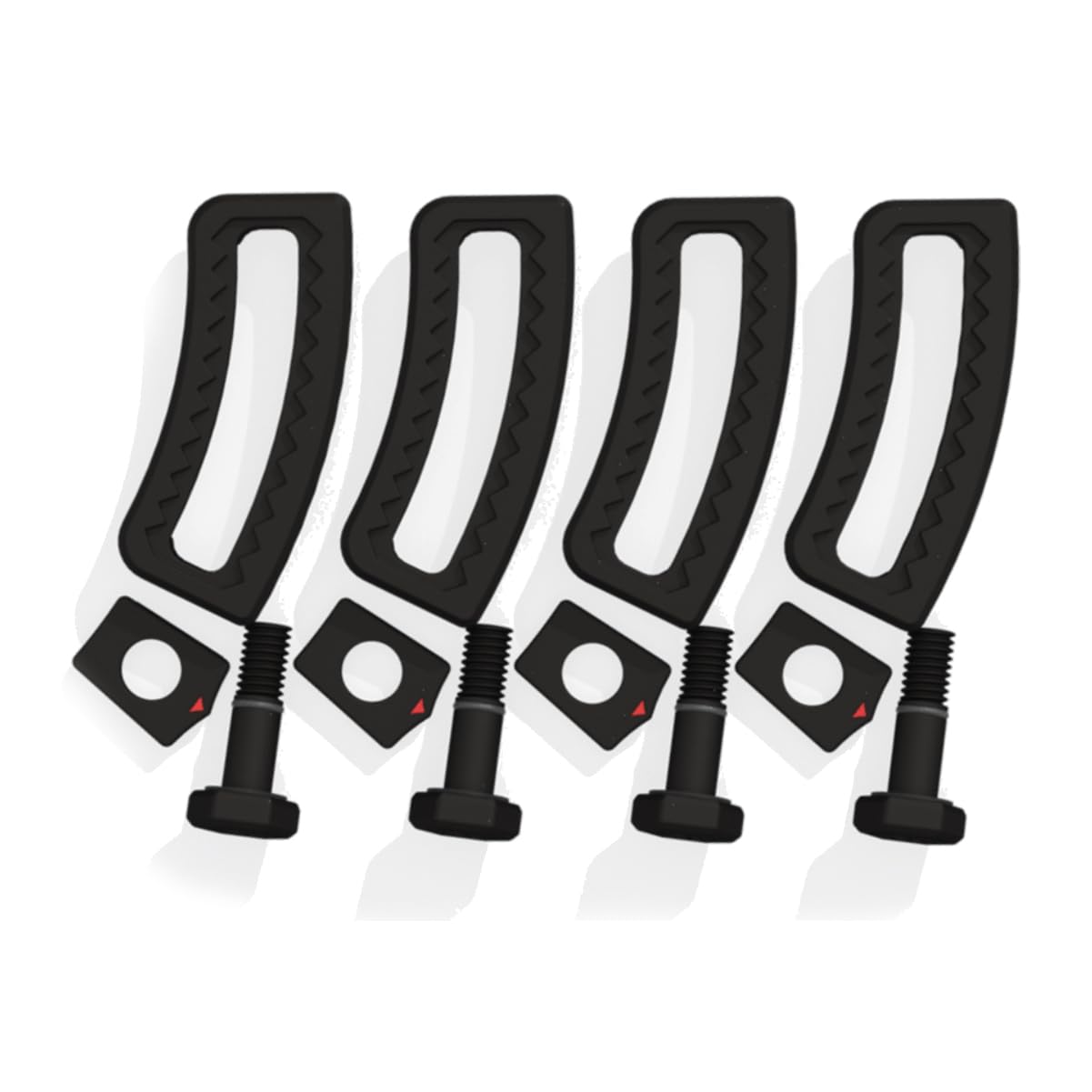 RONIX M6 Shark Tooth Bindungssschrauben 2022 Black