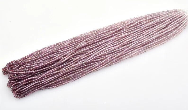 Spinelle rose perles AAA facettées 2mm de qualité gemme supérieure pour bijoux d'exception - 4