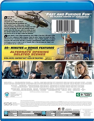 Rapides et Dangereux - Hobbs et Shaw (2019)  [Blu-ray + DVD + Numérique] (Bilingue) - 2